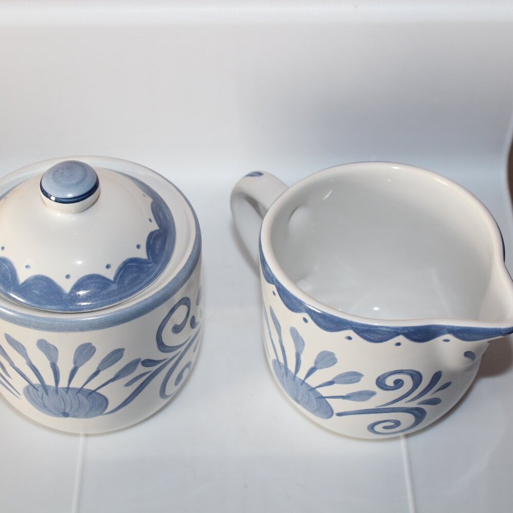 - Corelle Tea Set Oceanview/ Meditteraneo Pattern - Picture 3 of 5